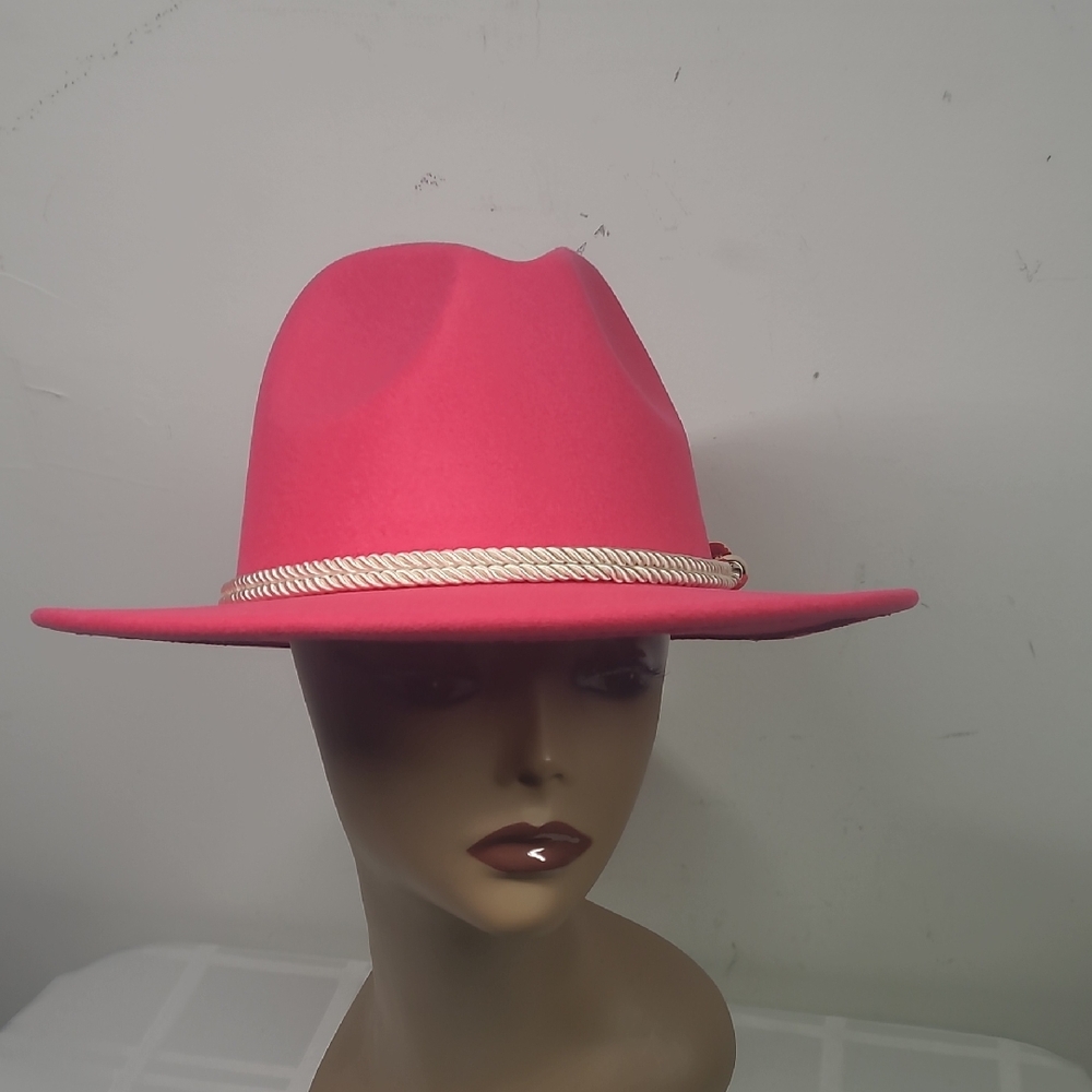 Elegant Pink Fedora Hat